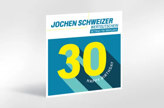 Flexibles Geschenk 30. Geburtstag