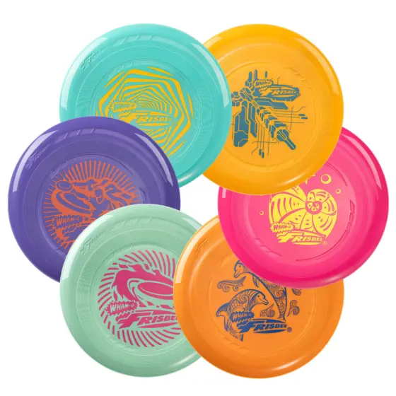 6er-Set Flugscheiben Leichtes Spielzeug Frisbee Go, 22,86 cm - 70 g