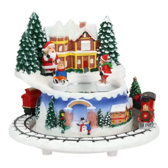 Spieluhr Weihnachtszene mit beweglichem Zug – Wurm