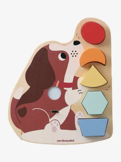 Puzzle zur Farberkennung mit Sound- und Lichteffekten Holz FSC®